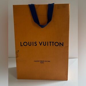 Louis Vuitton Orange Shopping Gift Bag
